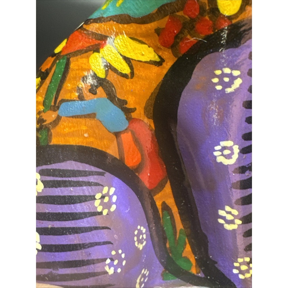 Vintage Talavera Cat hand‎ crafted pottery art figurine - Picture 6 of 11